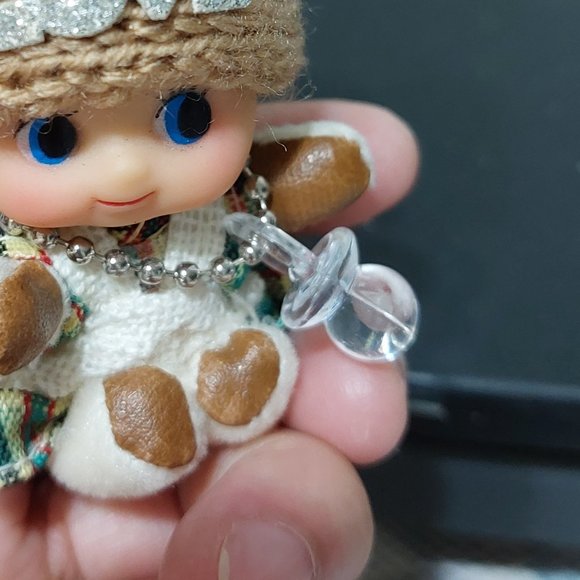 Super Cute Adorable Baby LOVE with Pacifier Phone Handbag Charm To Keychain - Picture 4 of 8